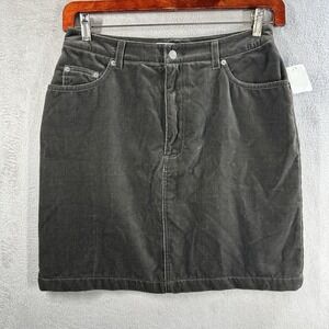 Vintage Gap Velvet Short Skirt Women's Size 14 NEW Moss Green/Gray Y2K 90s